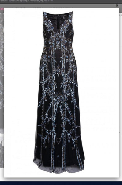 Aidan Mattox MD1E202877  Long Sequin Evening Gown Aidan Mattox