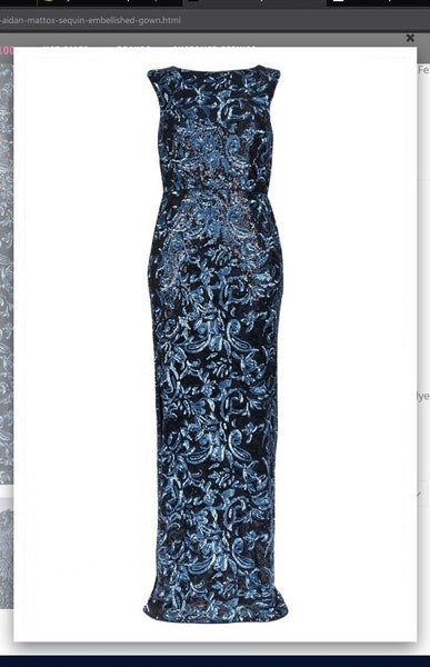 Aidan Mattox MD1E203098 Sequin Embellished Gown Aidan Mattox