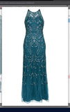 Aidan Mattox MD1E203296 Sleeveless Beaded Gown Aidan Mattox