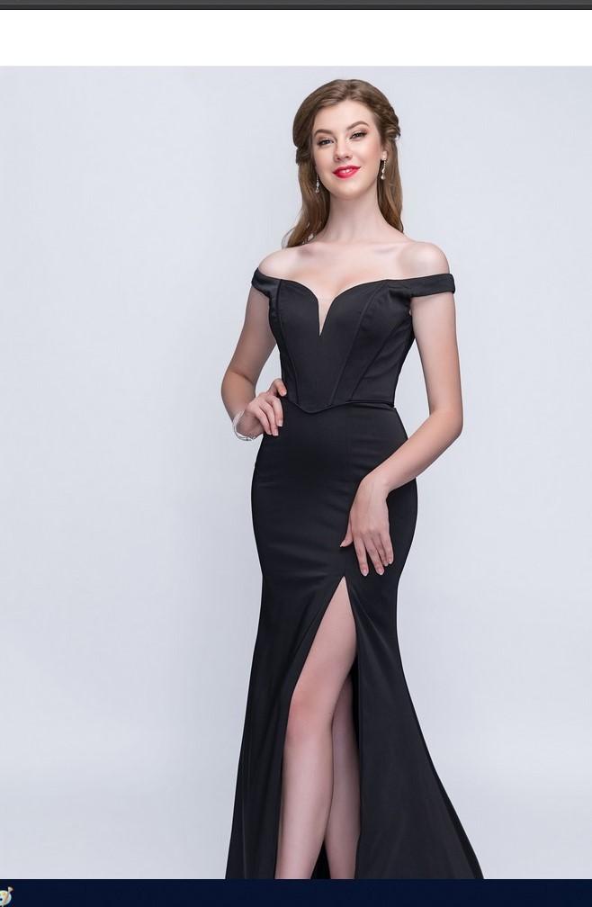 Nina Canacci 1416 Off The Shoulder Gown W-Mesh Insert Nina Canacci