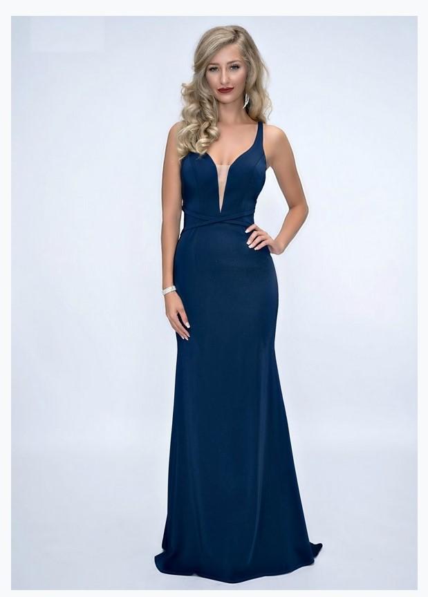 Nina Canacci 1417 Sleeveless Long Gown With Mesh Inset Nina Canacci