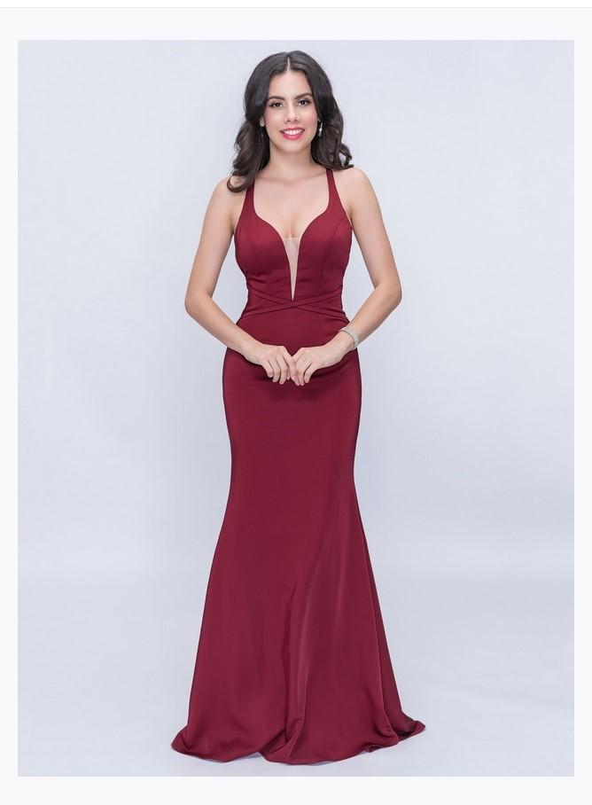 Nina Canacci 1417 Sleeveless Long Gown With Mesh Inset Nina Canacci