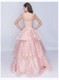 Nina Canacci 1435 Spaghetti Strap Ballgown With Tiers Nina Canacci