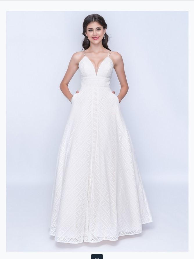 Nina Canacci 1438 Spaghetti Strapped Pom Dress Nina Canacci