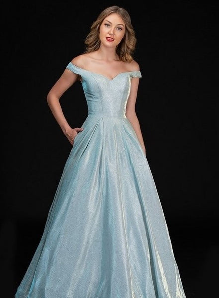 Nina Canacci 1470 1PC Off The Shoulders Ballgown With Back Zipper Nina Canacci