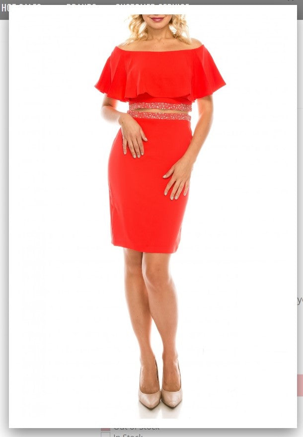 Odrella 4621 Magenta Off-the Shoulder Cape Sheath Evening Dress Odrella