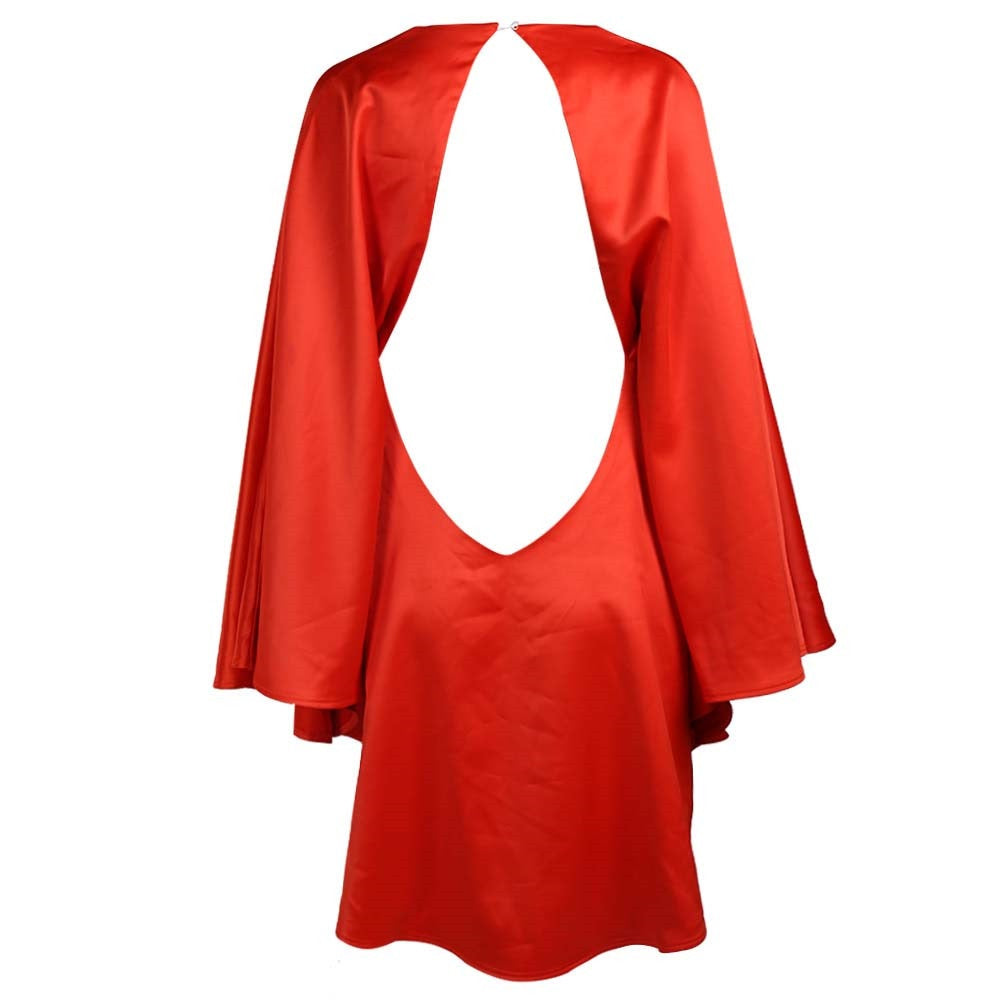 Red Cape Dress - Jazmine & Yazmine Designer Boutique