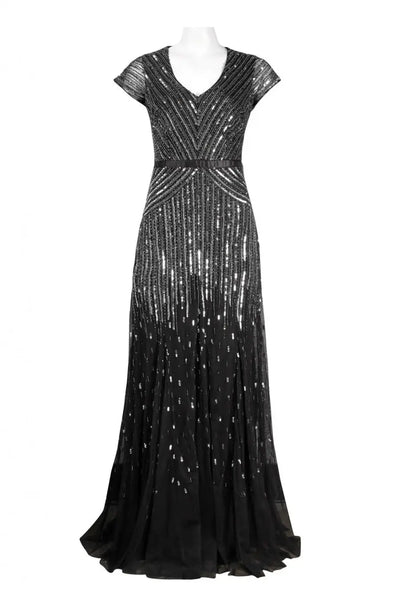 Adrianna Papll AP-092868950 Mixed Sequin Pattern Cap - Jazmine & Yazmine Designer Boutique