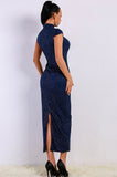 High Neck Cocktail Dress - Jazmine & Yazmine Designer Boutique