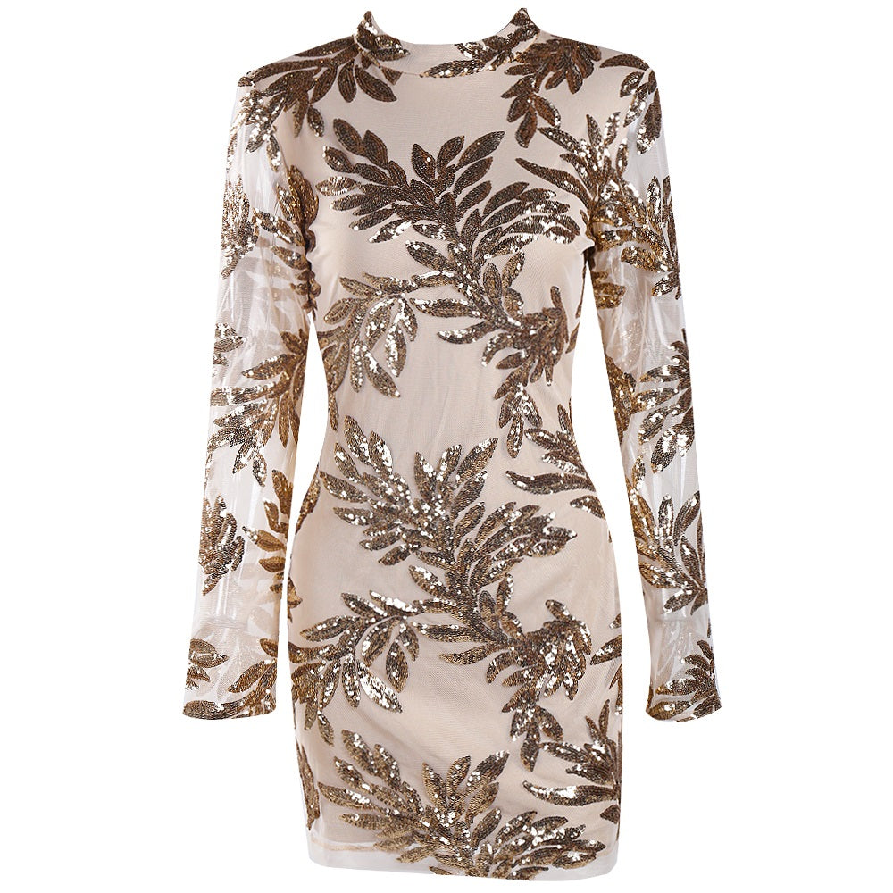 Sequin Mesh Sequin Dress - Jazmine & Yazmine Designer Boutique