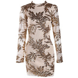 Sequin Mesh Sequin Dress - Jazmine & Yazmine Designer Boutique