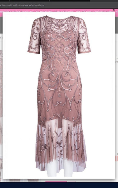 Aidan Mattox MD1E203295 Illusion Beaded Dress Aidan Mattox