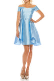Odrella 4503 Light Pink Off-the-Shoulder A-Line Party Dress Odrella