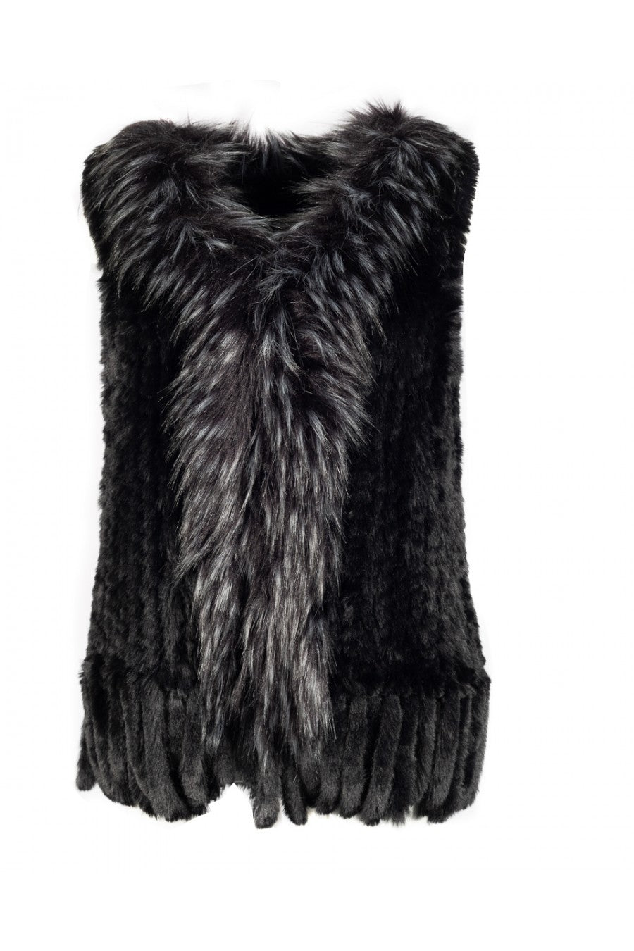 Sioni 10488 051  Faux Fur Vest Jacket. - Jazmine & Yazmine Designer Boutique